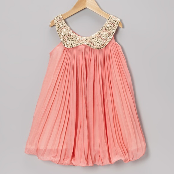StyleLiz Other - NWT Girls Peach Pleated Dress